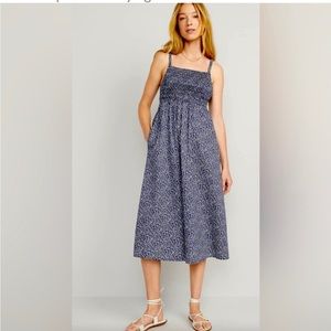 Old Navy Summer Cami Dress Blue Floral Size M